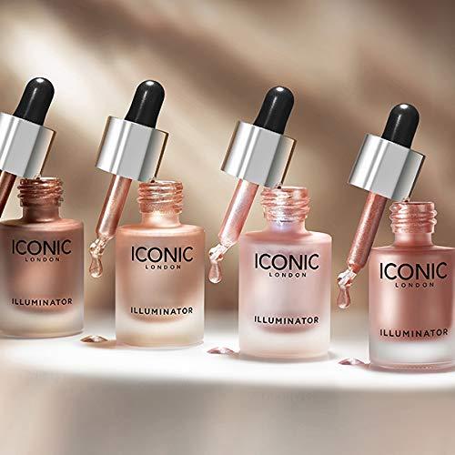 ICONIC LONDON ICONIC LONDON Illuminator | Liquid Highlighting Drops for a Radiant Glow, Cruelty-Free, Vegan Makeup, Original (Champagne Shimmer) 0.45 Fl oz