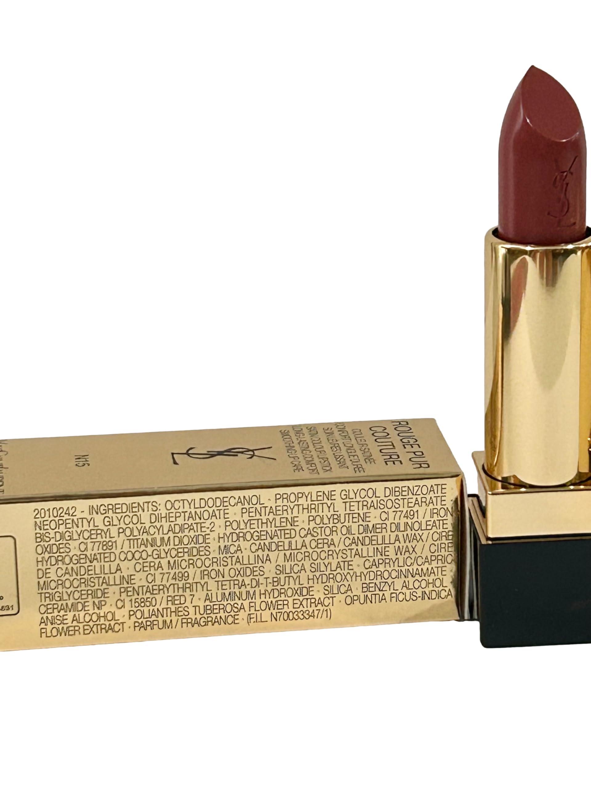 YVES SAINT LAURENT YVES SAINT LAURENT Rouge Pur Couture Satin Lipstick # N15 NUDE SELF YSL Lipstick Women 0.13 oz / 3.8 g