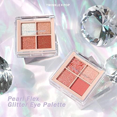 Twinkle Pop Twinkle Pop Pearl Flex Glitter Eye Palette #1 Hey Rose, 4.5g