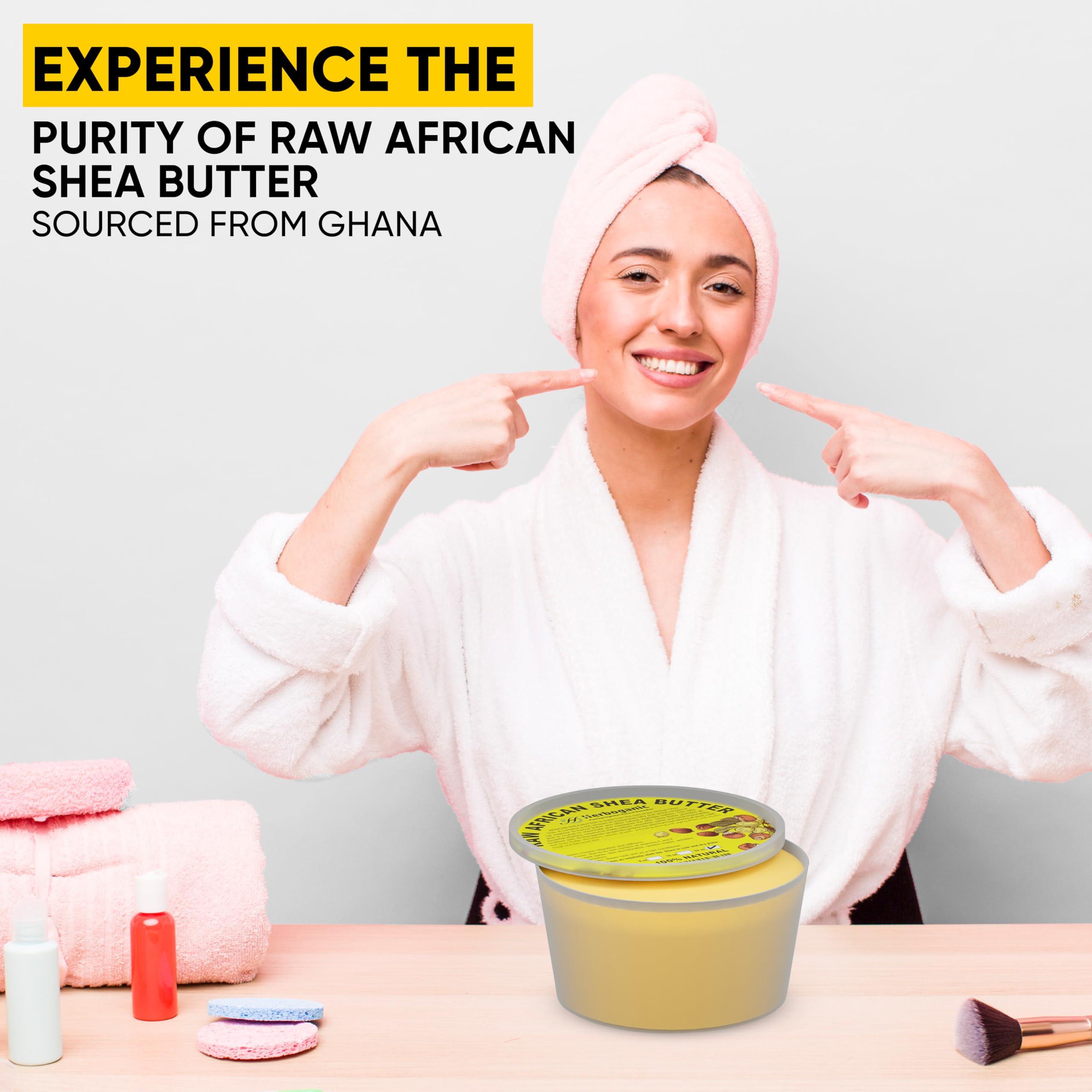 HERBOGANIC HERBOGANIC Pure Raw African Yellow Shea Butter Parent (32)