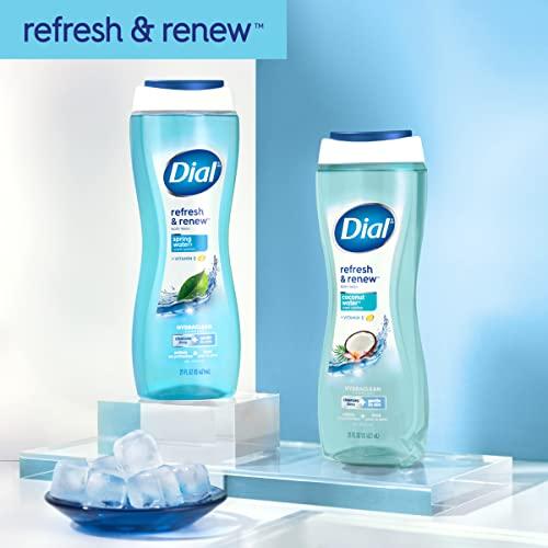 Dial Dial Body Wash, Refresh & Renew Spring Water, 32 fl oz