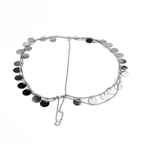 Doubnine Doubnine Boho Bridal Headpiece Coin Pendant Gold Tassels Gypsy Head Chain Headband Retro Hair Accessories Headpiece Godness Head Dress for Women Bride Wedding