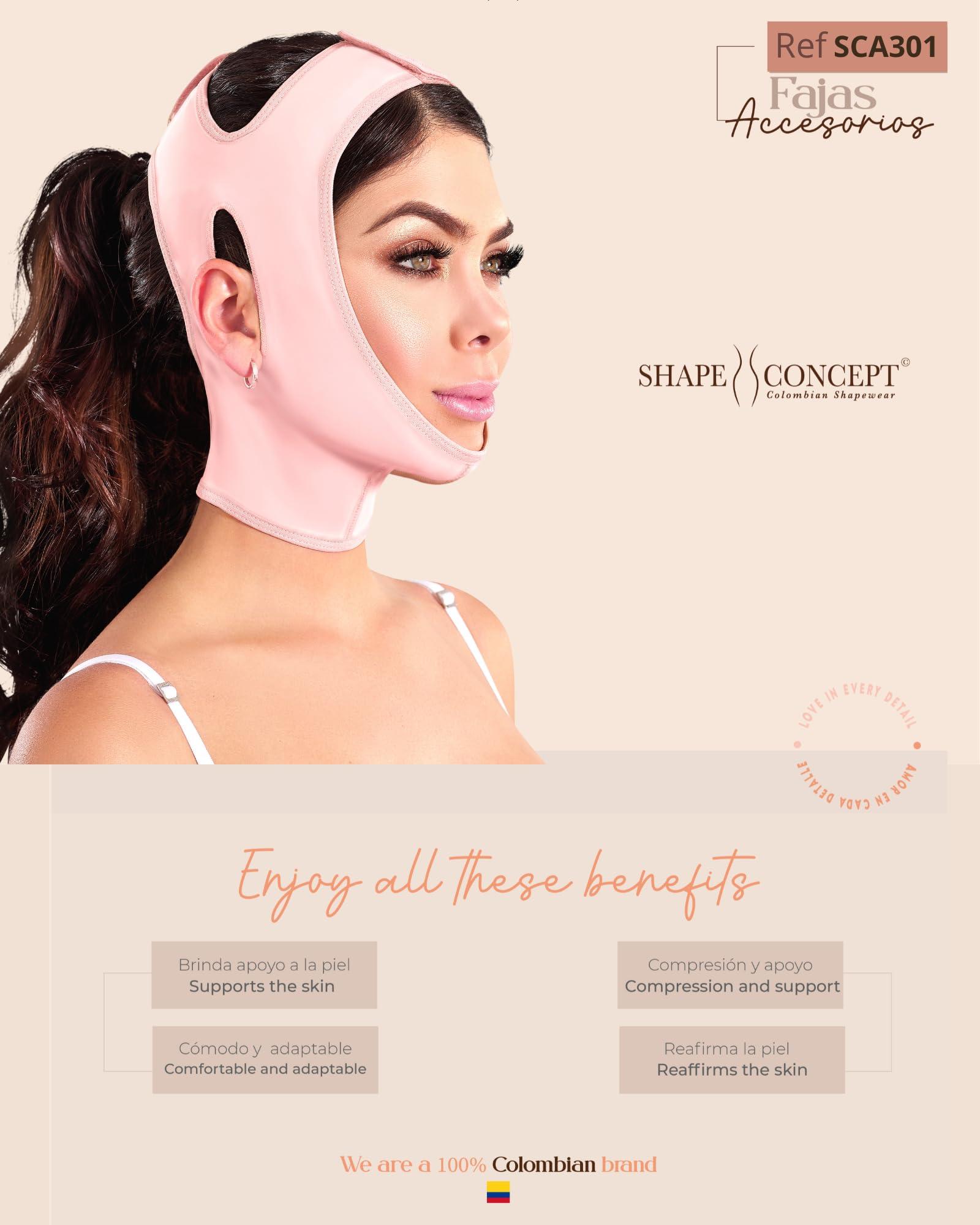 SHAPE CONCEPT Shape Concept Chin Strap Support Band Neck Bandage Mentonera Post Quirurgica Face Lifting Slimmer Chin Lift Facial Compression