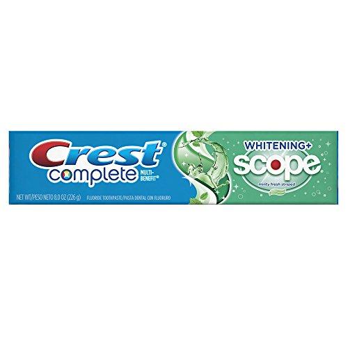 Crest Crest Complete Whitening Plus Scope Minty Fresh Toothpaste, 8-Ounce (Pack of 4)