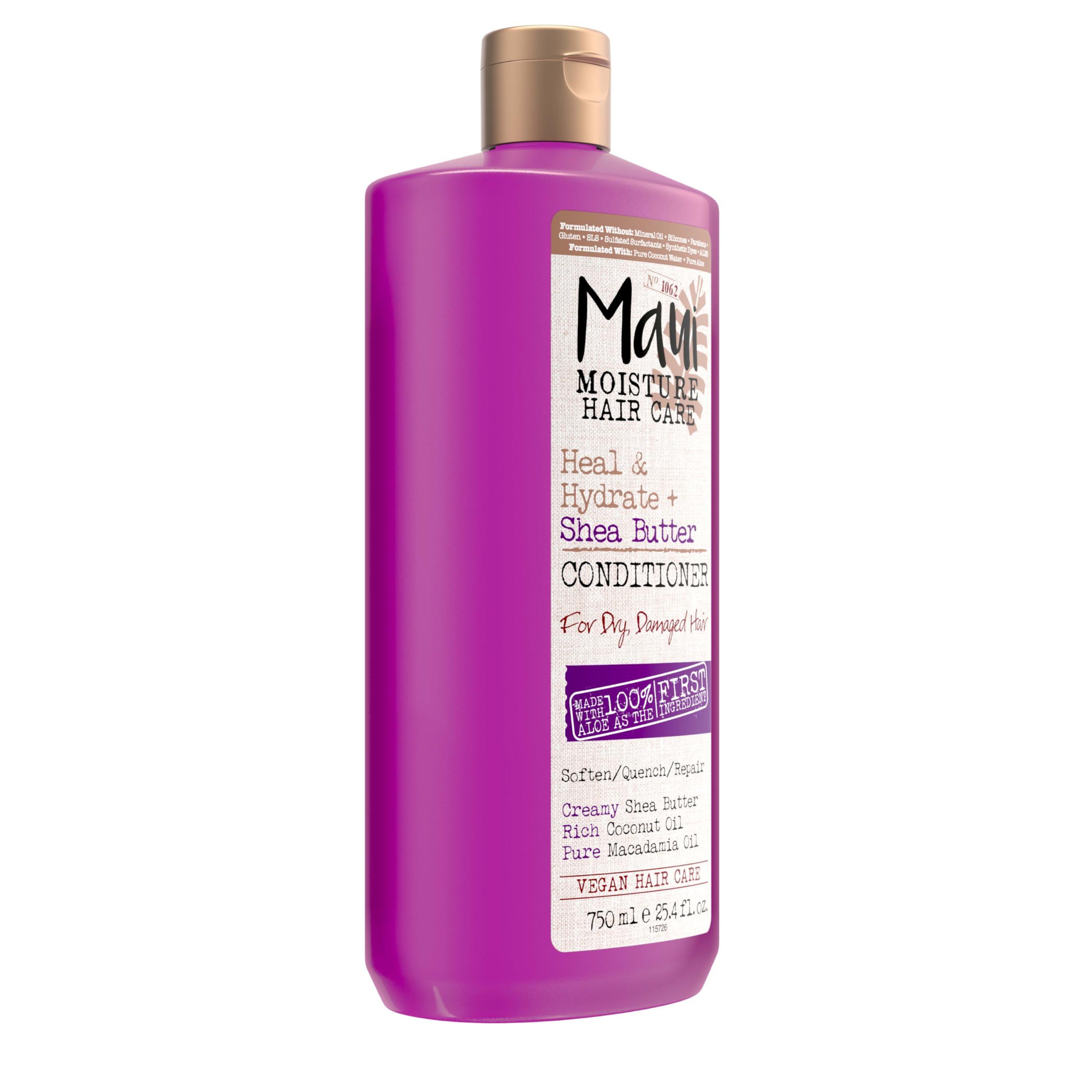 Maui Moisture Maui Moisture Heal & Hydrate + Shea Butter Conditioner for Dry, Damaged Curls Helps Soften & Revive Curly & Coily Hair with Macadamia & Coconut Oils, Vegan & Silicone-Free, 13 fl. oz