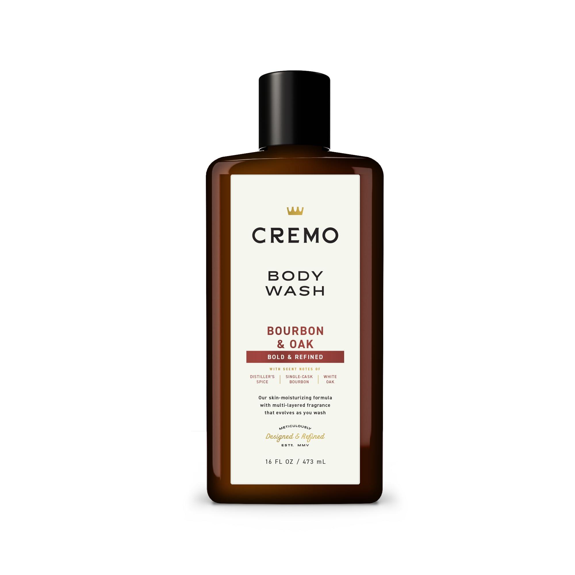 Cremo Cremo Body Wash Men, A Sophisticated Blend of Distillers Spice, Fine Bourbon and White Oak, 16 Fl Oz