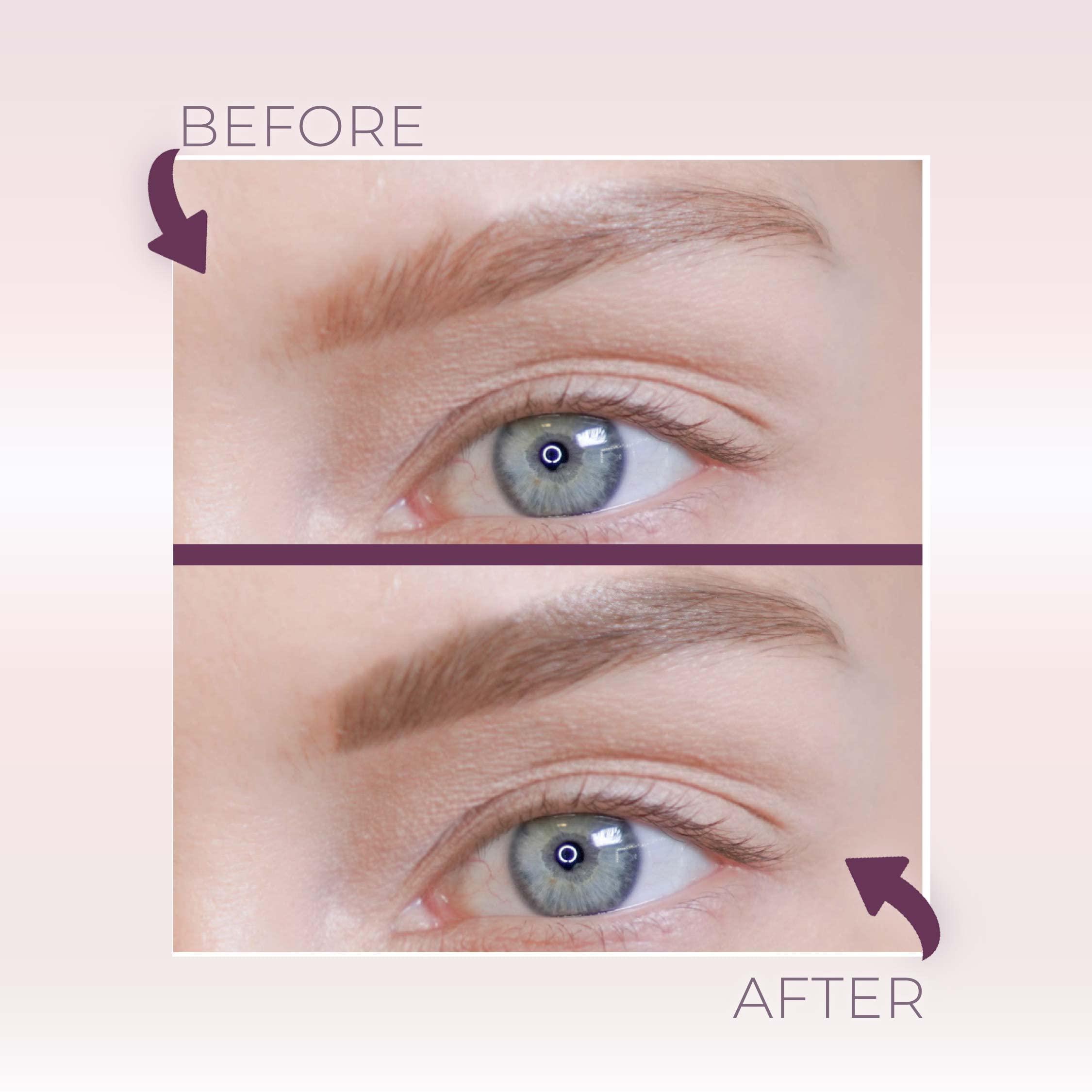 blinc Blinc Eyebrow Mousse, Extreme Hold Tinted Eyebrow Gel with Peptides and Vitamins A & E, Natural Finish, Long-Wearing, Waterproof, Vegan, Gluten-Free & Cruelty-Free, 4.7mL/ 0.16 Fl. Oz, Auburn