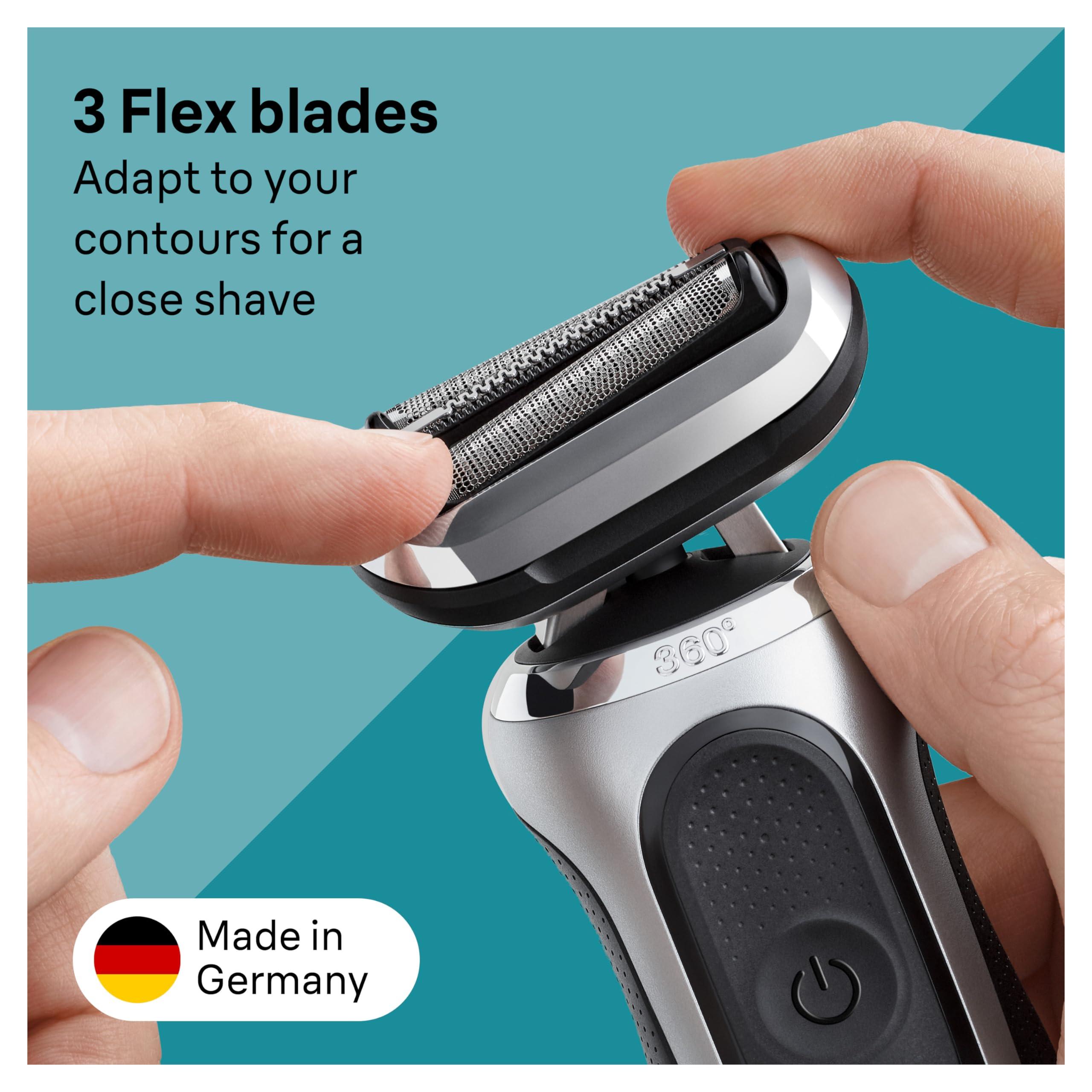 Braun Braun Series 7 Electric Shaver Replacement Head, Easily Attach Your Shaver Head for a Shave as efficient as Day one, Compatible with New Generation Series 7 Shavers, 74S, Silver