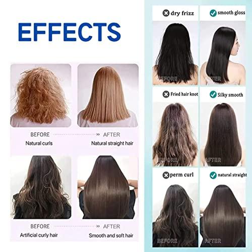 Generic Protein Correcting Hair Straightening Cream, Silk & Gloss Hair Straightening Cream, Collagen Hair Straightener Cream, Hair Straightening Treatment Cream For Curly Hairf And Dry Hair (2PCS)