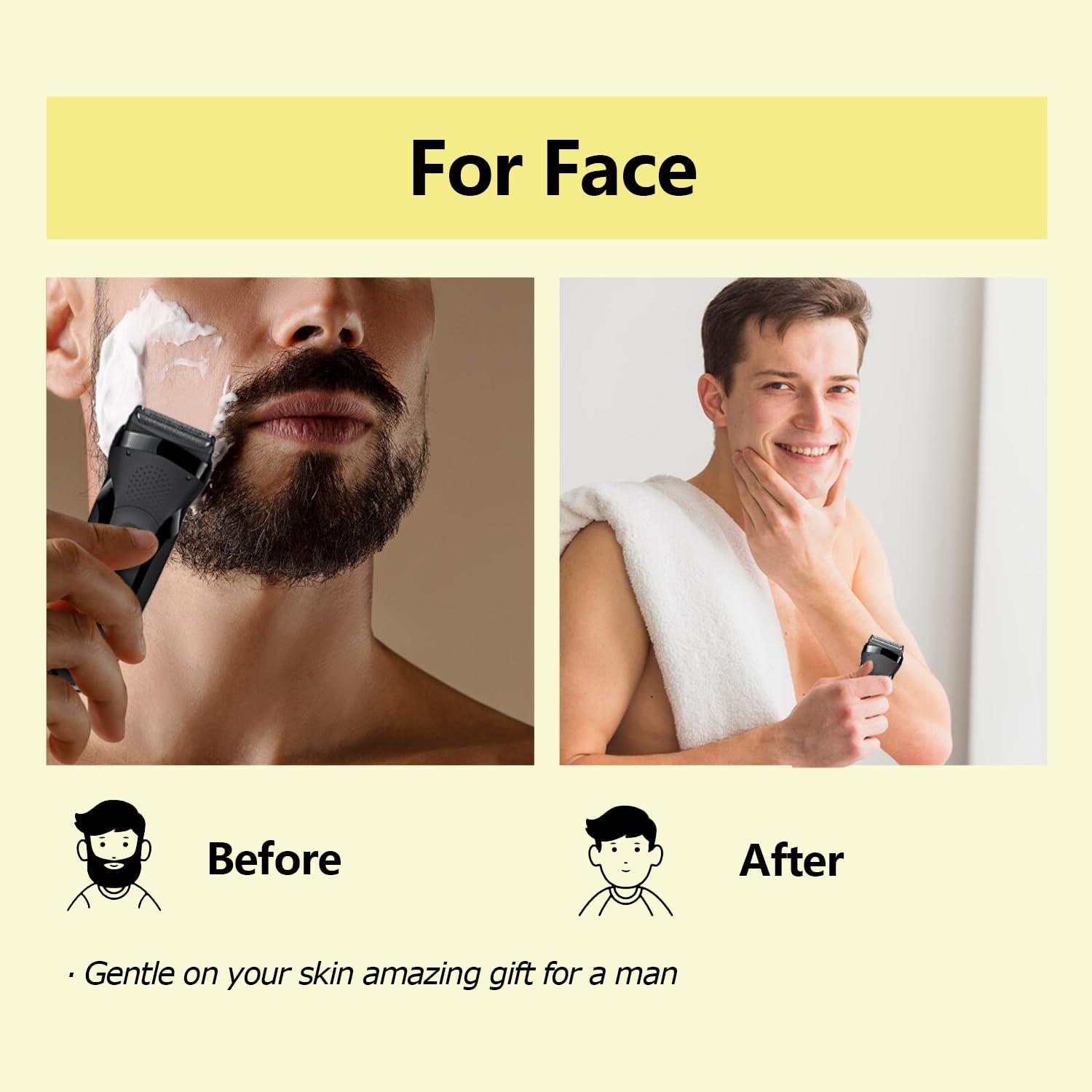 Muyfguo 2Pack 32B Series 3 Electric Shaver Replacement Head Accessories for Braun S3 Foil & Cutter Razor Heads, Applicable for Braun S3 3040s 3010s 310s 3000s 3050cc 3080s 390cc Etc