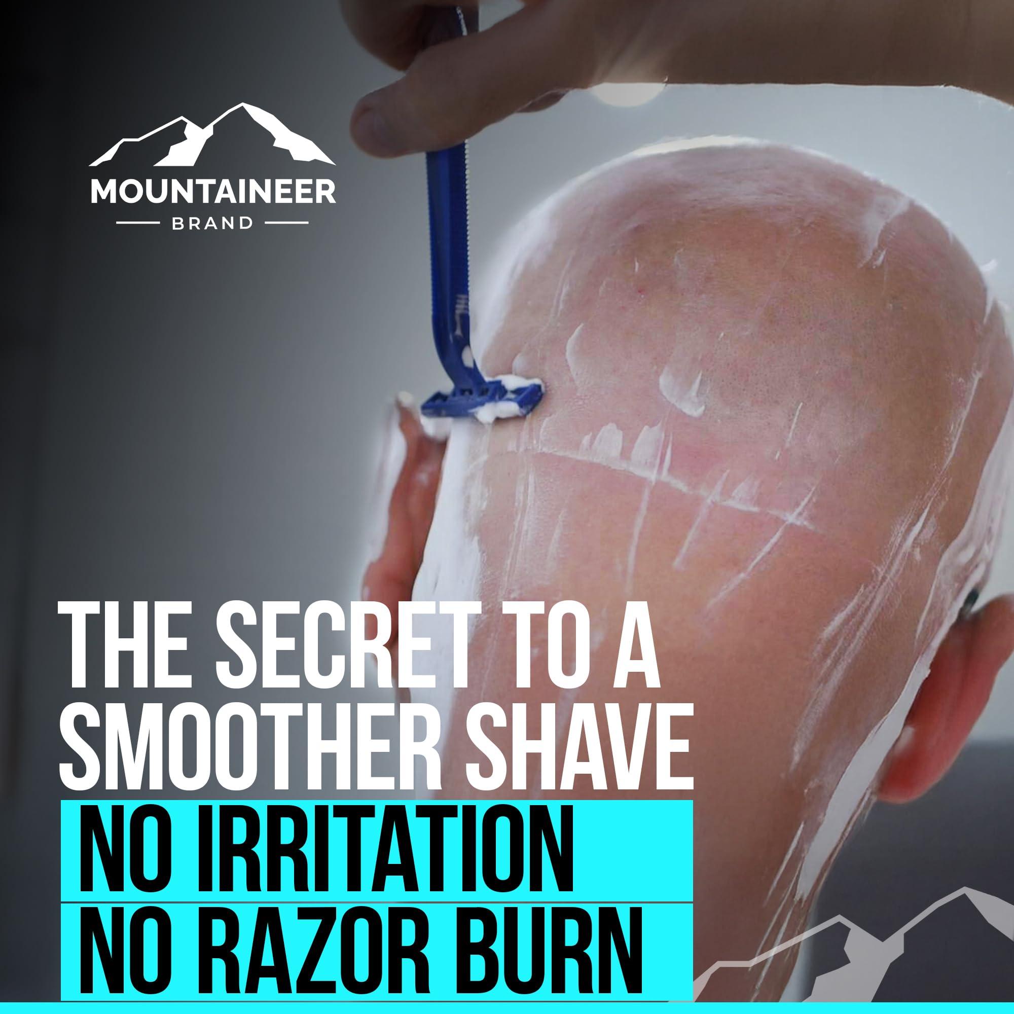 Mountaineer Brand, 100% Natural Always Mountaineer Brand Bald Head Care Gifts For Bald Men | All Natural 3 Step Daily Skin Care for Healthy Scalp & Face | Exfoliate Scrub | Cleanse Wash | Shine Away PH Balance