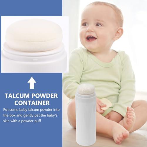 FOMIYES FOMIYES Loose Powder Containers Powder Powder Puff Box talcum Powder Bottle Body Powder Container with Puff Loose Powder Bottle for Body Powder Makeup Powder Container Puffs