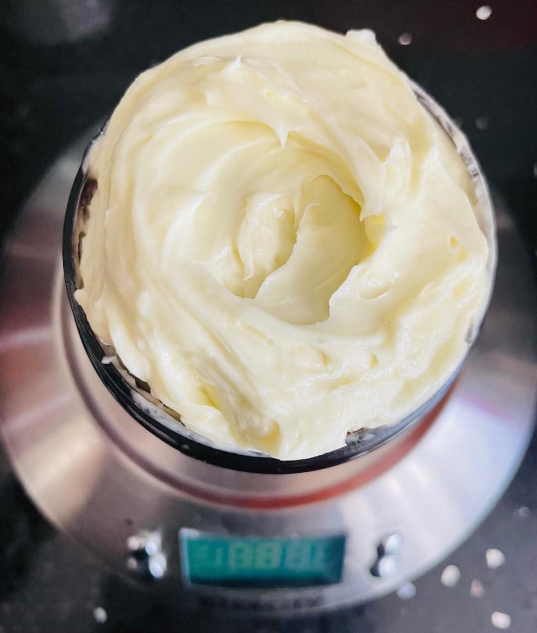 Oslove Organics Mango Butter 2 LB by Oslove Organics -Pure, Natural, Hand -packed, Fresh & Fluffy in DIY mixes | Obtained from Mango seeds | Use for DIY leave in conditioner, Salves, Body Butter, Lotions & Soaps