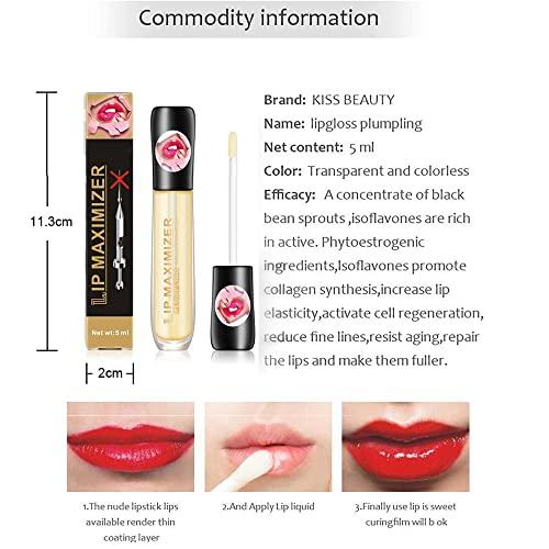 Hhkuize Cozzo Lip Plumper,Cozzo Vitamin E Lip Plumping Serum, Lip Plumper Lip Gloss,Lip Maximizer Hyaluronic Lip Plumper,Instant Lip Filler,Plumping Lip Oil Lip Enhancer Plumper Lip Care Serum (1pcs)