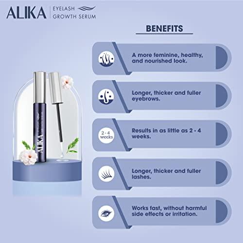 ALIKA ALIKA Natural Cruelty-Free Nourish Lash Growth Serum, Helps Eyelashes Longer, Thicker Quickly, Luscious, and Safe for the Eyes, with Rydensyl & Peptides Contained in Lash and Brow Growth Serum [5ML]