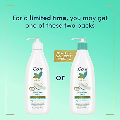 Dove Dove Body Love Sensitive Care Body Lotion Pack of 3 Soothes and Comforts Sensitive Skin Hypoallergenic Lotion with Restoring Ceramide Serum 13.5 oz