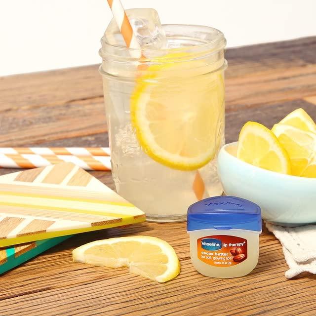 Vaseline Vaseline Lip Therapy Cocoa Butter 6-Pack Mini Lip Balms for Soft, Glowing Lips, 0.25 Oz Ea