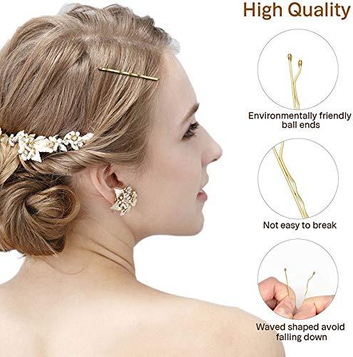 AnHua AnHua 100 Pcs Hair Clips Metal Hair Pins for Thick Hair, 5cm Long Hair Clips for Hair Styling Decoration