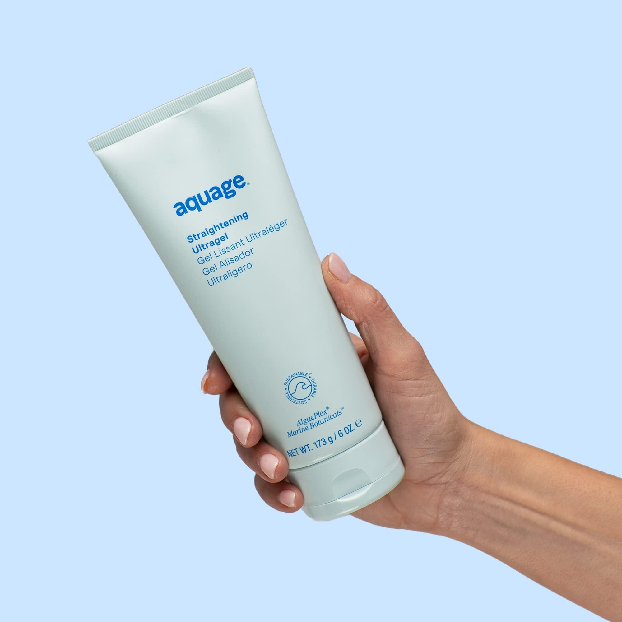 AQUAGE Aquage Straightening Ultragel, Lightweight Formula to Smooth and Silken Curly, Permed or Frizzy Hair, Contains AlgaePlex Marine Botanicals, 6 fl. oz.