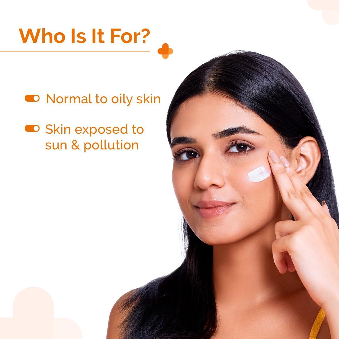 The Derma Co The Derma Co 1% Hyaluronic Sunscreen Aqua Gel with SPF 50 & PA++++ | Broad Spectrum UVA/B & Blue Light Protection | Lightweight & Quick Absorbing with Vitamin E | 1.76 Oz/50g