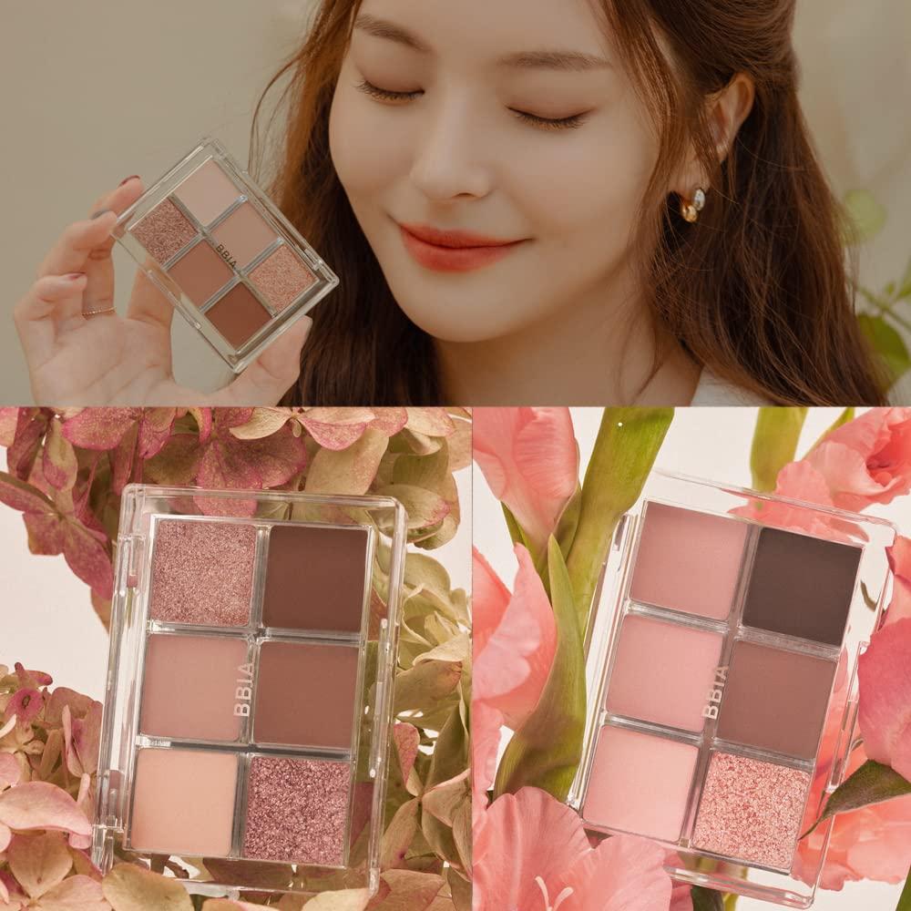 BBI@ BBIA BBIA Ready To Wear Eye Palette - Ultimate Eyeshadow Palette Blendable & Buildable Shade Soft Texture Shimmer Finish Gorgeous Pearls Daily Eye Shadow Colors Vegan Korean Eye Makeup (02 MOOD BLUSH)