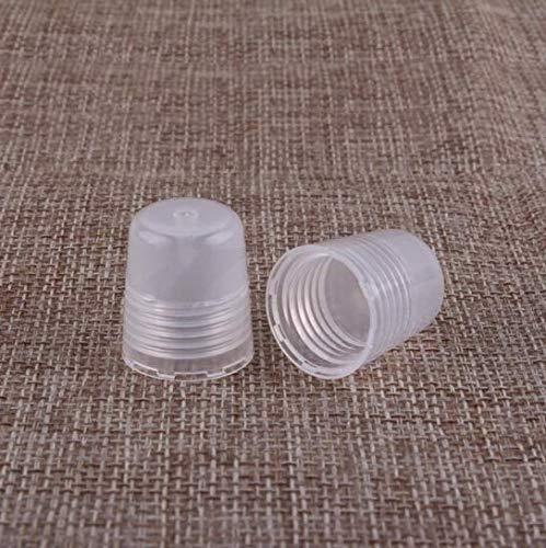 SYBL 10Pcs Empty Clear Plastic Tubes - Mini Empty Refillable Soft Squeezable Cosmetic Containers Tubes Jars For Storing DIY Lip Balm Lip Gloss Sample With Inner Plug size 10ML