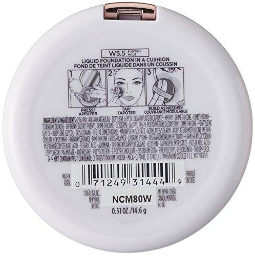 L'Oréal Paris L'Oréal Paris True Match Lumi Cushion Foundation, W5.5 Suntan, 0.51 oz.