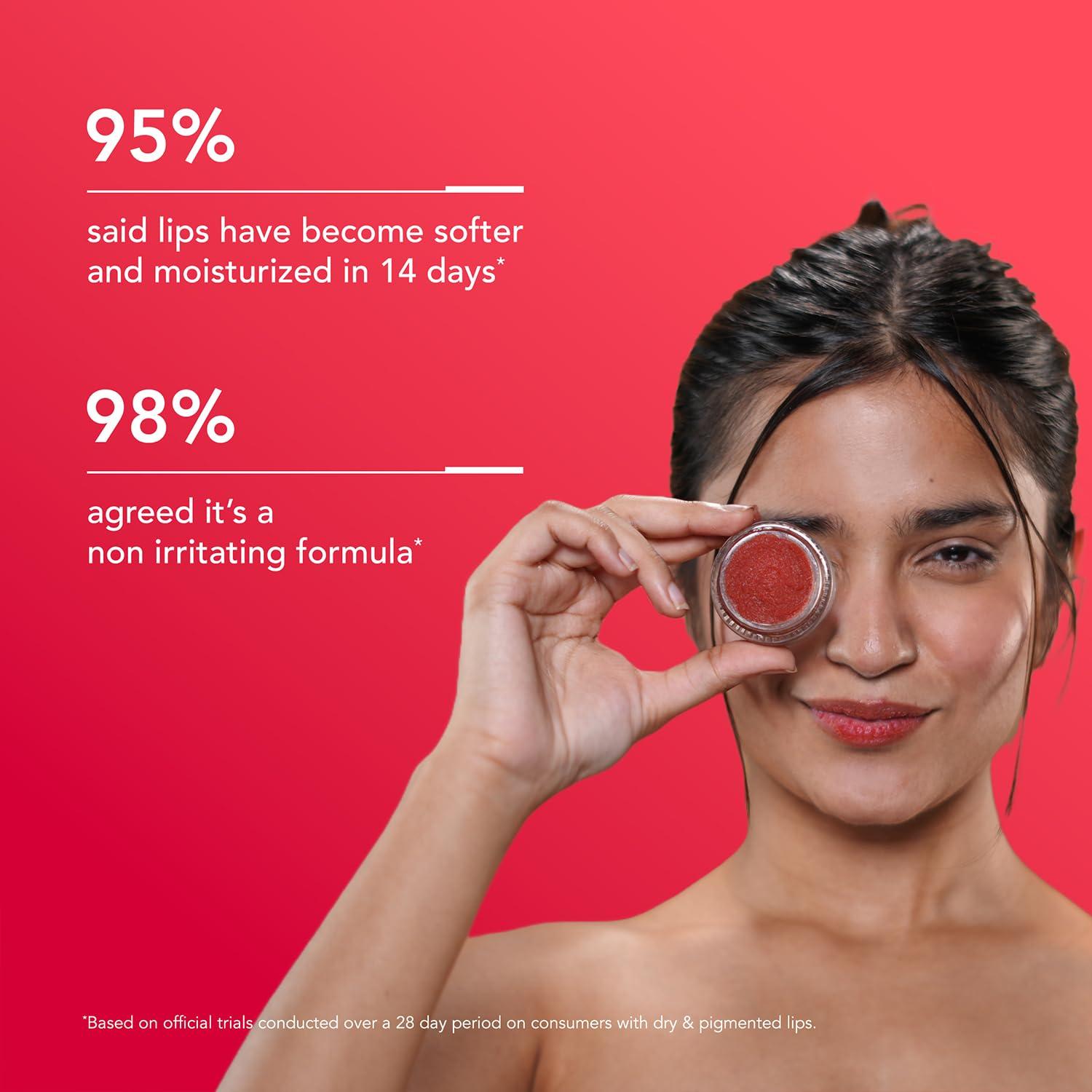 Bella Vita Organic BellaVita Luxury NicoLips Lip Scrub 20gm | Lip Balm For Exfoliation & Dark Lip Moisturizing | With Goodness of Beetroot, Shea Butter & Walnut Lip Scrub | Lip scrubber exfoliator for Women and Men