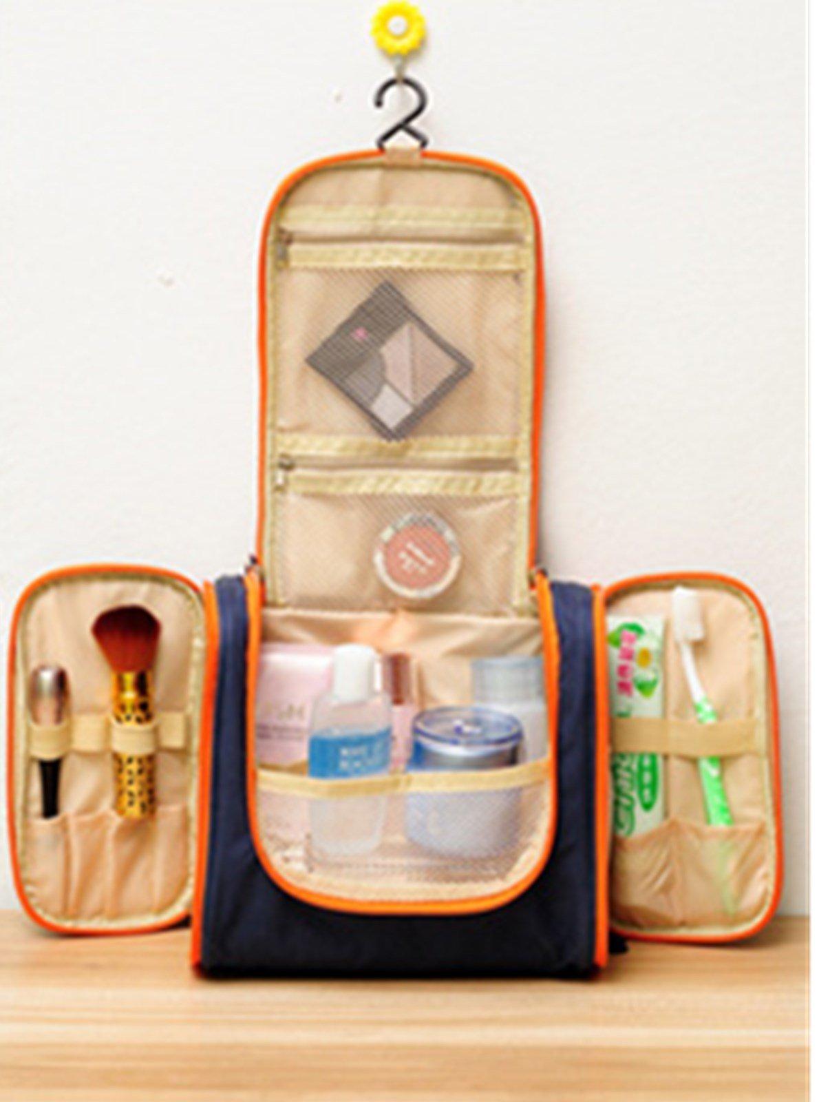 AnHua AnHua® Travel Organizer Kit Hanging Bathroom Storage Cosmetic for Women's Makeup Case Toiletry Bag (Deep Blue)