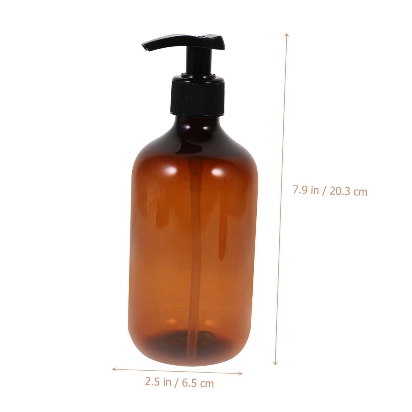 Beaupretty Beaupretty Brown Bottles 2pcs Shampoo Dispenser Liquid Bottle Shampoo Bottle Heart-Shaped Shampoo Bottles