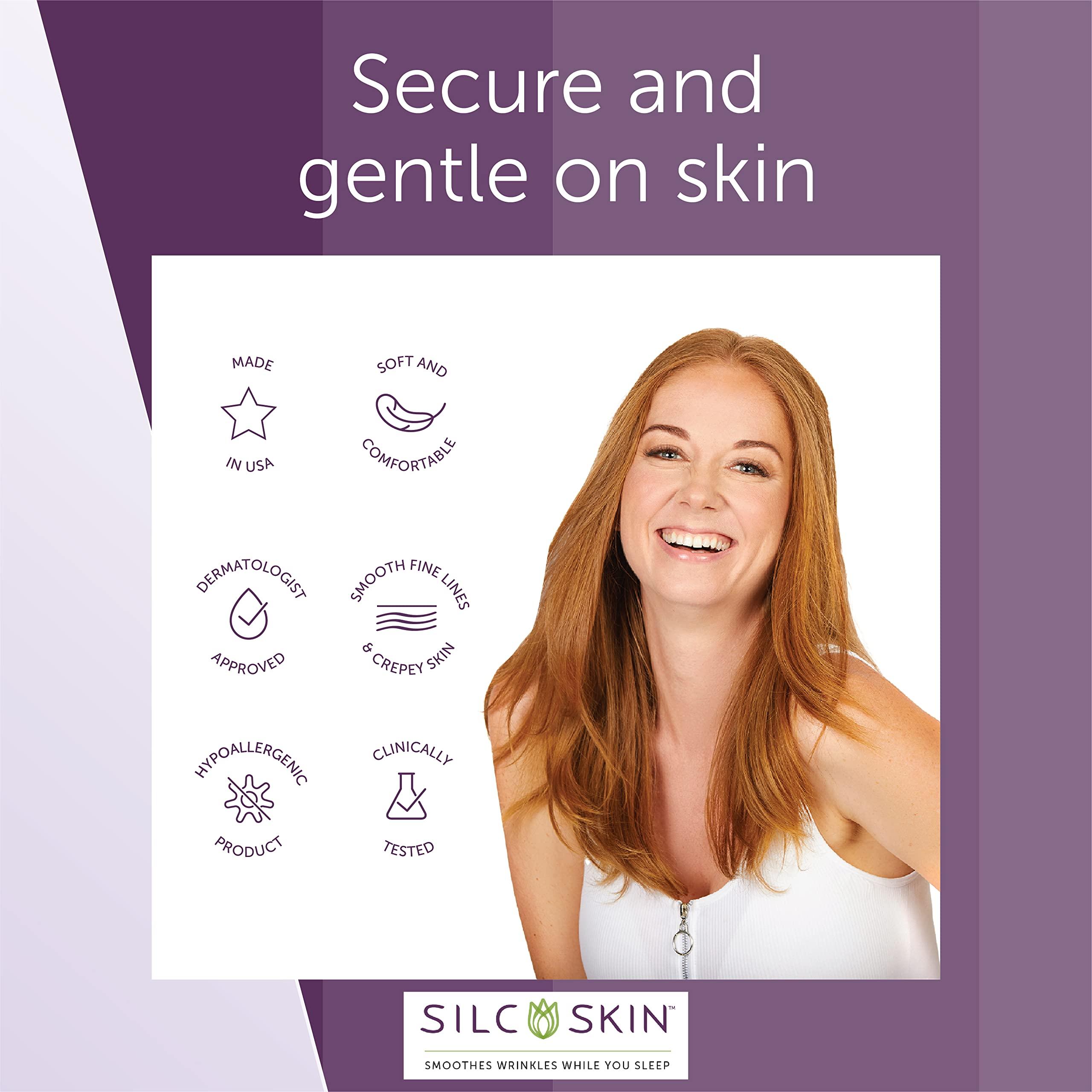 Silc Skin Silc Skin Decollette Pad - Medical-Grade Chest Wrinkle Pads, Smoothing Anti Wrinkle Chest Pads, Reusable Silicone Chest Wrinkle Patches, 60 Day Supply