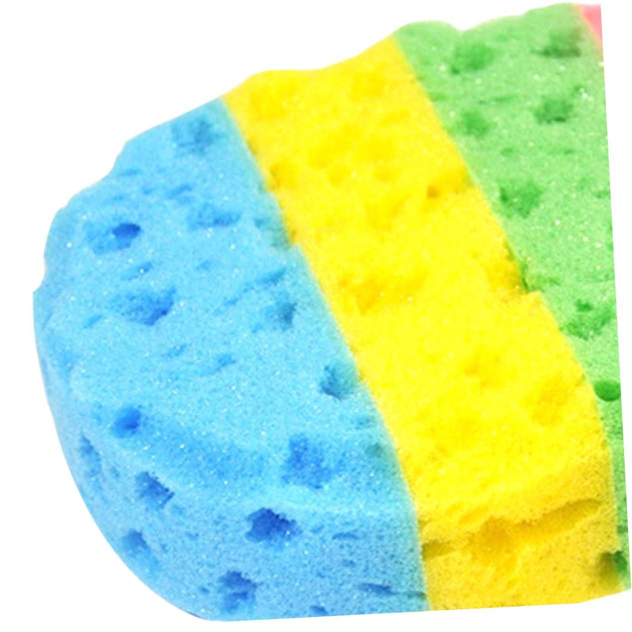 Healeved Healeved 3sets Seaweed Bath Sponge Set Natural Sea Sponge for Bathing Four Color Oval Sponges Body Cleaning and Exfoliating Gentle on Skin Material 2pcs*3