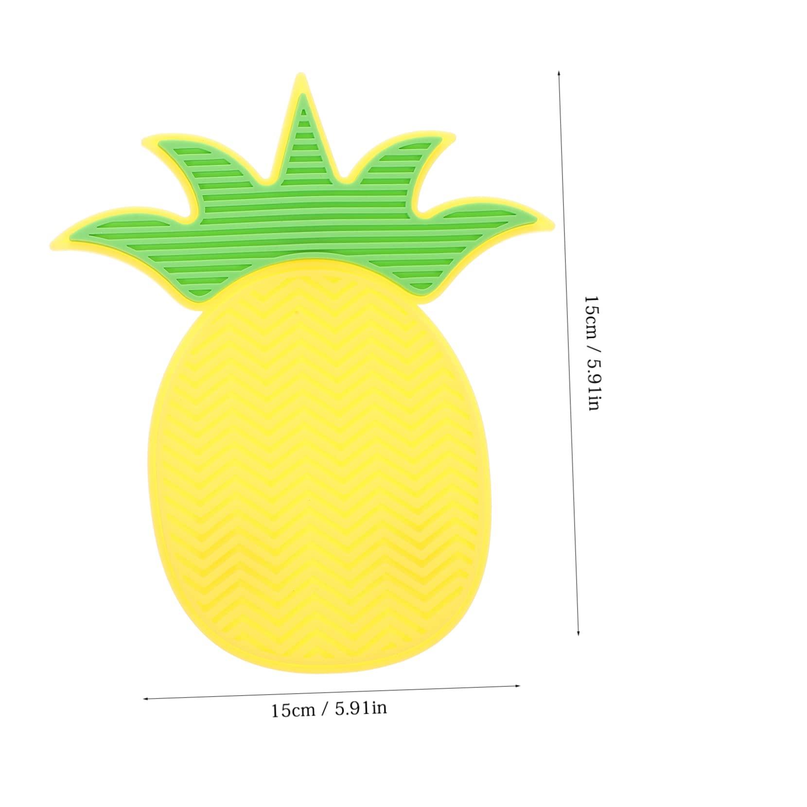 FOMIYES 2pcs Silicone Scrub Pad Makeup Cleaner Beauty Cleaning Mat Beauty Brush Cleaning Pad Brush Washing Mat Brush Cleaning Tool Makeup Brush Cleaner Mat Makeup Brush Cleaning Pad