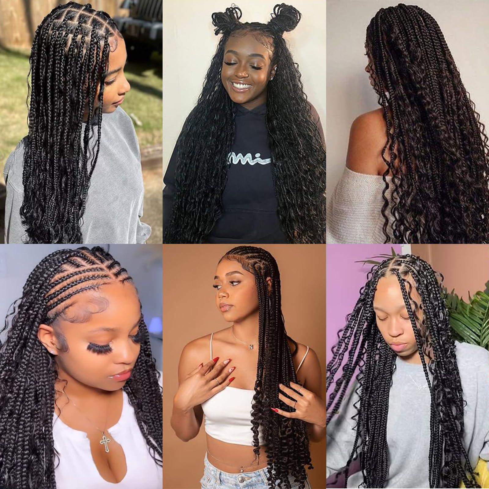 CAUBINO Human Braiding Hair Deep Wave Bulk 100% Unprocessed Brazilian Virgin Human Hair Extensions (1 Pack-2 Bundles) No Weft Micro Human Hair Bundles for Braiding Natural Black 26 Inch