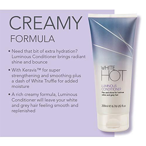 White Hot White Hot Ultimate Collection, hair care products to brighten, add gloss & shine to white and grey hair, purple shampoo, banishes yellowy tones