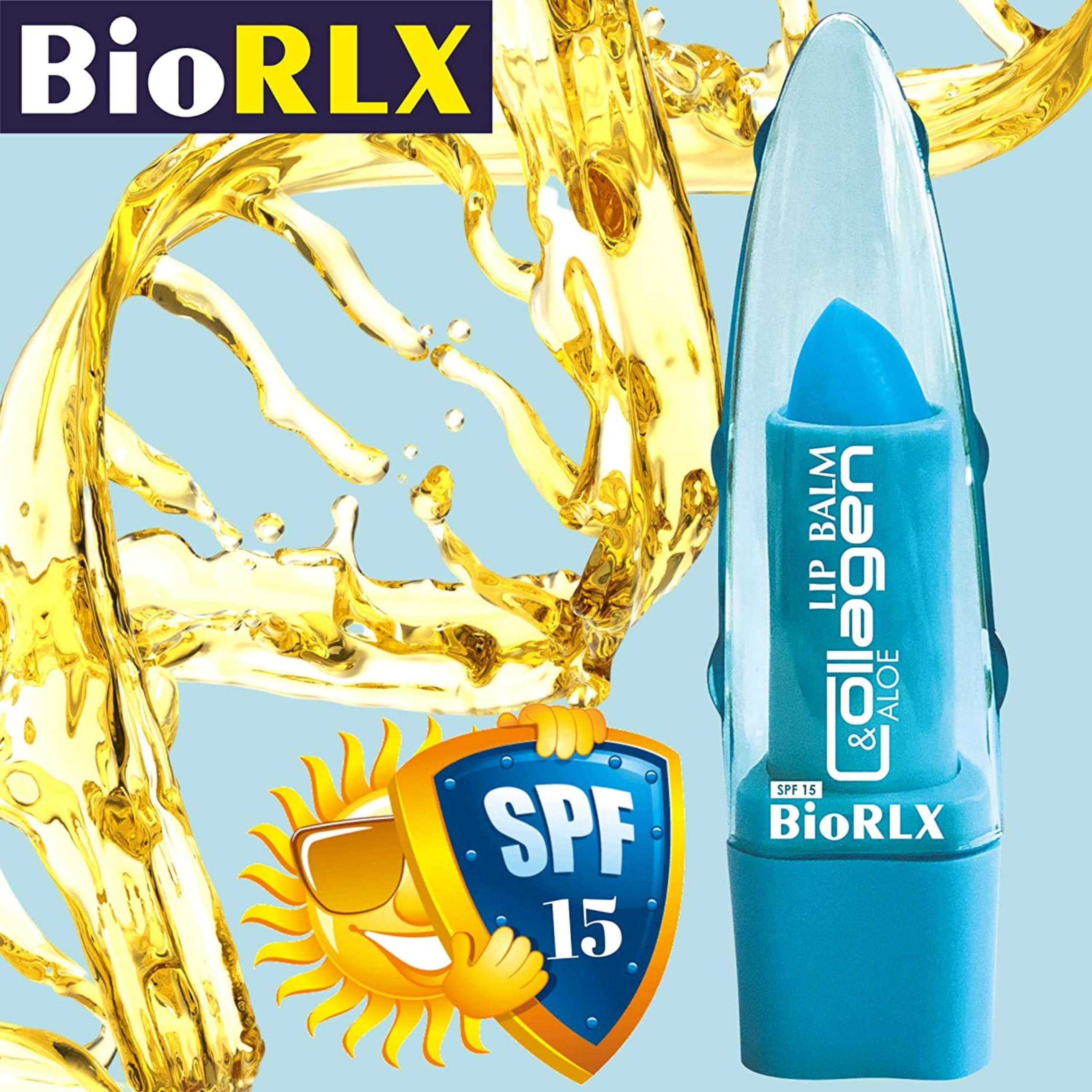 BioRLX BioRLX Collagen & Aloe Vera Lip Balm - Advanced Anti-Aging Lip Care for Youthful and Hydrated Lips (Collagen, 0.12 Ounce (Pack of 1))