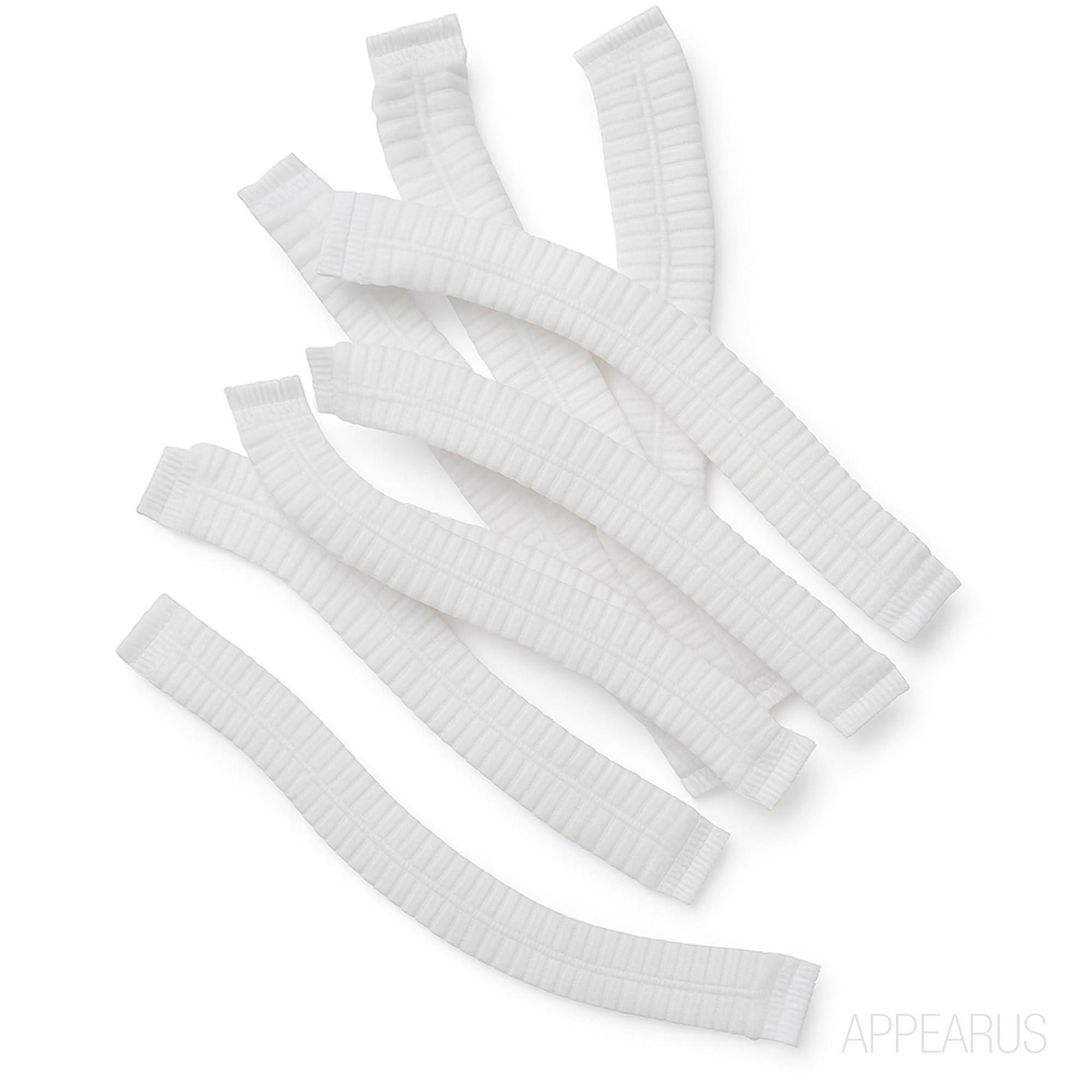 APPEARUS Disposable Bouffant Caps - APPEARUS Disposable Hair Cover Caps for Spa and Salon (White) (100 Count)