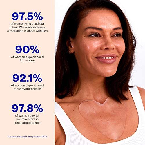 Wrinkles Schminkles Wrinkles Schminkles Chest, Cleavage & Body Stretch Mark Wrinkle Patches | Reusable Hypoallergenic Pregnancy Safe Silicone Smoothing Pads to Prevent and Reduce Wrinkles & Stretch Marks | 2 Pack