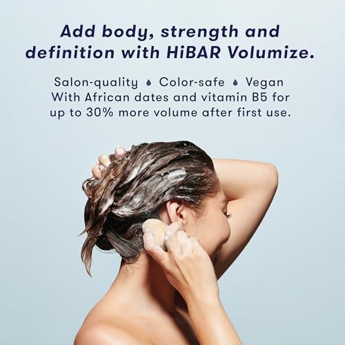 HIBAR HIBAR Volumize Shampoo Bar 2-Pack, Specifically Formulated for Fine, Thin or Lifeless Hair, Made with Rice Water, 100% Vegan, Salon-Quality, TSA-Approved & Travel Friendly