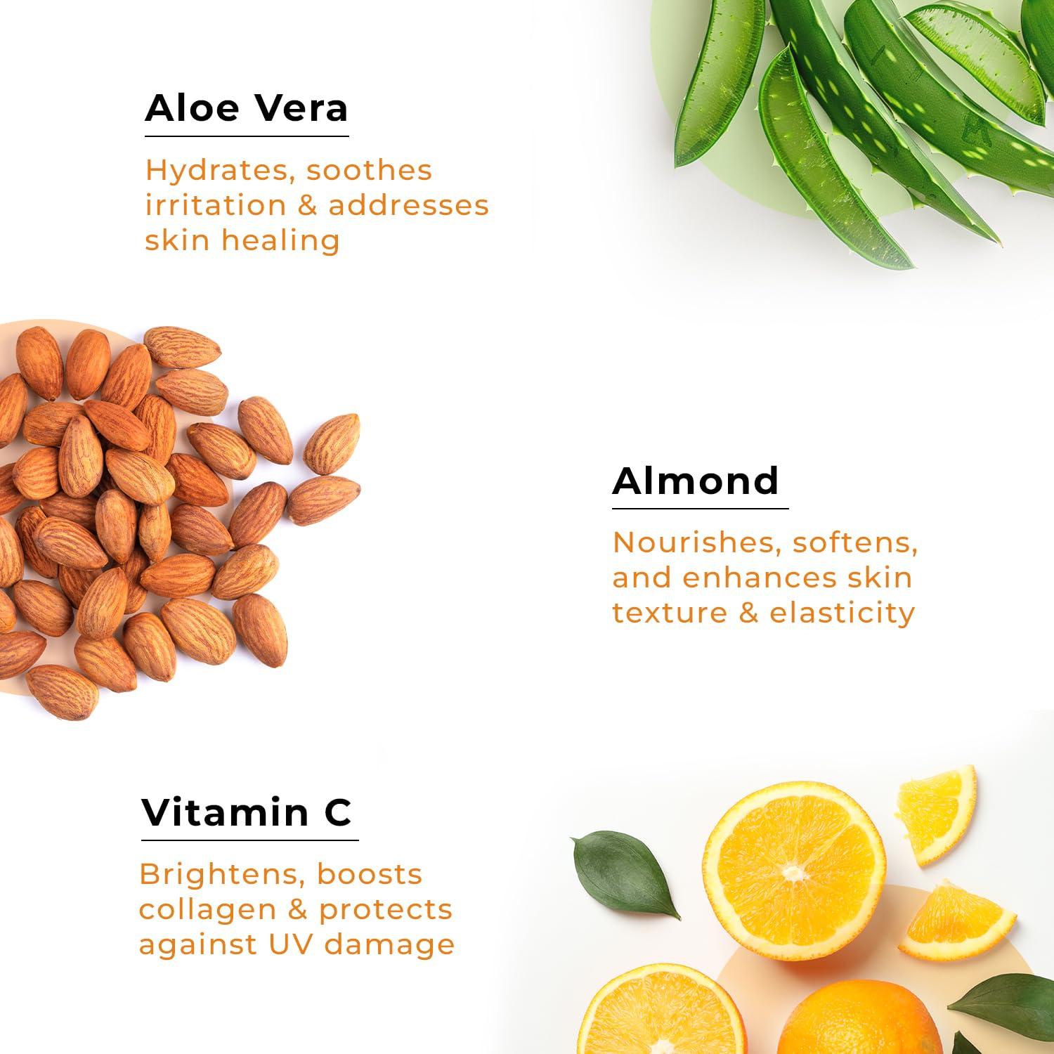 The Organic Forest  VEGAN . PURE . NATURAL Plant Based Vitamin C Hand Cream with Sun Protection SPF | Shea Butter, Cocoa Butter, Almond Oil, Coconut Oil & Aloe Vera - For Wrinkle Reduction, Aging Hands & Dark Spots | Travel Size |