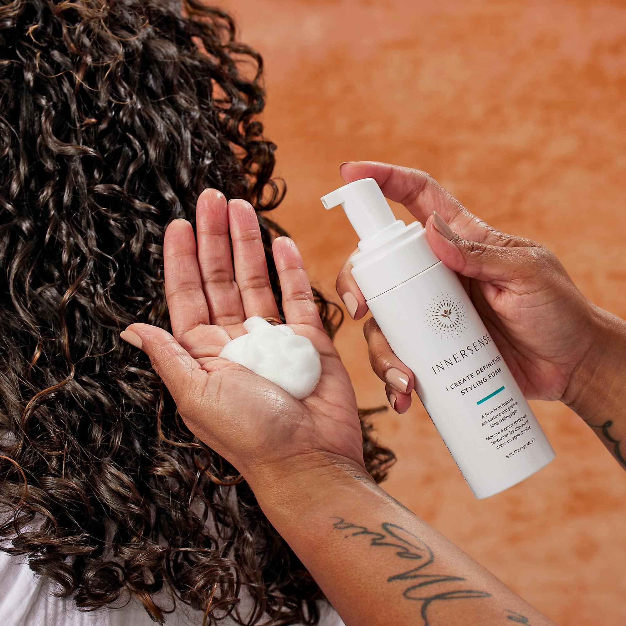 INNERSENSE INNERSENSE Organic Beauty - Natural I Create Definition Styling Foam | Clean Haircare For Long-Lasting Curls (6 fl oz | 177 ml)