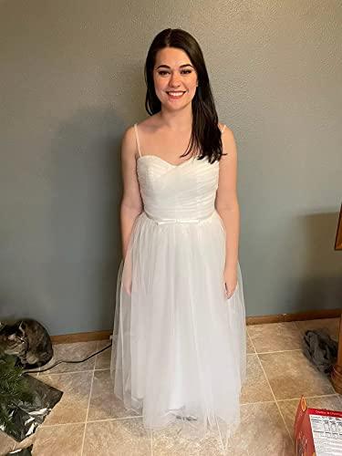 Sevintage Sevintage Juniors Teal Tulle Short Prom Dress for Women Spaghetti Straps Sweetheart Party Formal Gown Plus Size A-Line Wedding Guest Dresses US16W