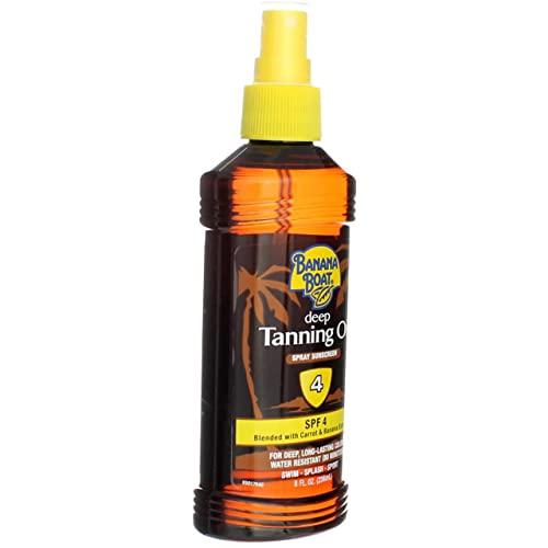 Banana Boat Banana Boat Deep Tanning Spray with Coconut Oil SPF 4, 8 Ounces each (Value Pack of 5)