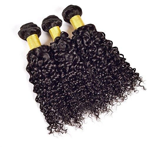 YanT Hair YanT HAIR 9A Grade Brazilian Virgin Hair Water Wave Human Hair Weave 3 Bundles 10 12 12 Inches Natural Color Pack of 3