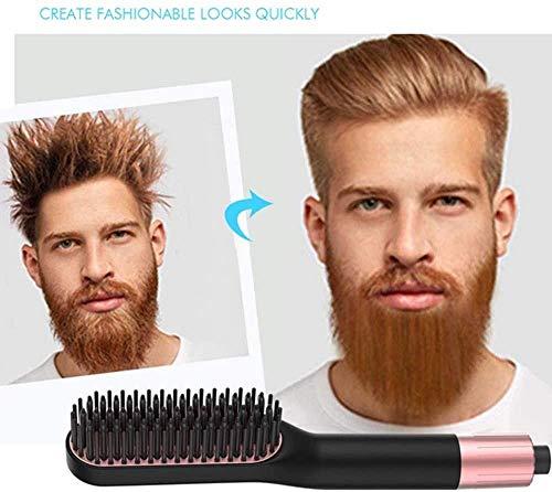 HUIXINLIANG HUIXINLIANG Beard Straightener for Men - Cutting Edge Ionic Beard Straightening Comb, Heated Hair Straightener for Men, Beard Comb and Heated Beard Brush,Dual Action Fine Comb