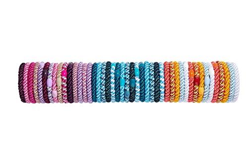 L. Erickson L. Erickson Grab & Go Ponytail Holders Set of 12 - Camelback