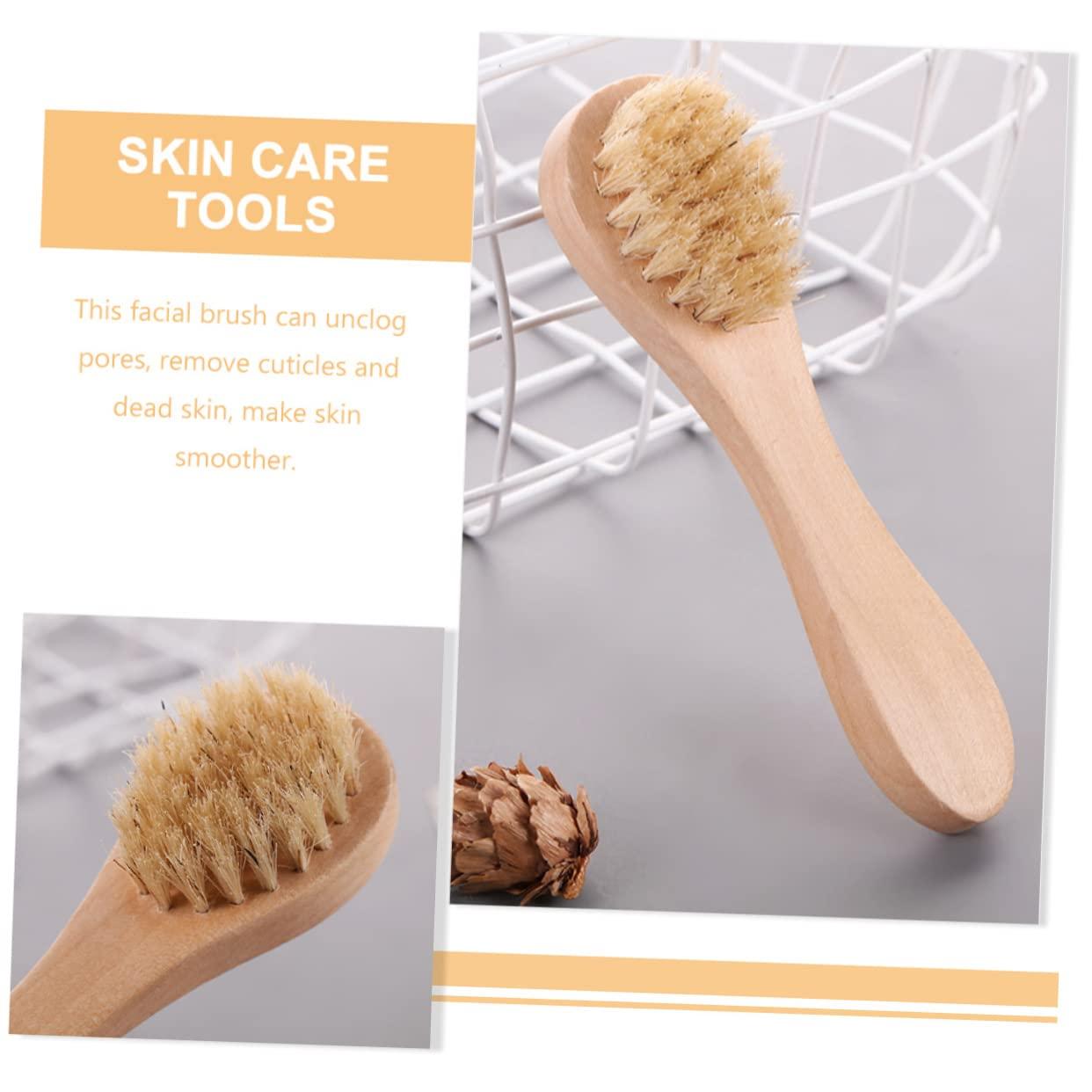 IWOWHERO IWOWHERO 5pcs Face Brush Face Scrubber Facial Tools Skin Care Tools Cleaning Tools Pore Cleaner Female Facial Brush Manual Facial Brush Face Cleansing Tool Handhold Facial Brush Hemu