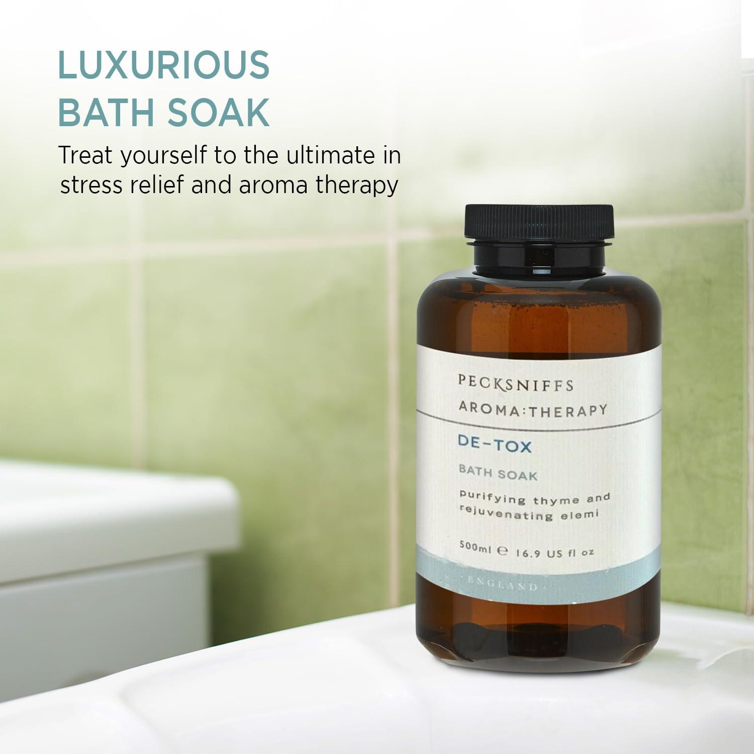 Pecksniff\'s Pecksniff\'s Aroma:Therapy De-Tox Bath Soak Decanter | 500ml/16.9 Fl Oz