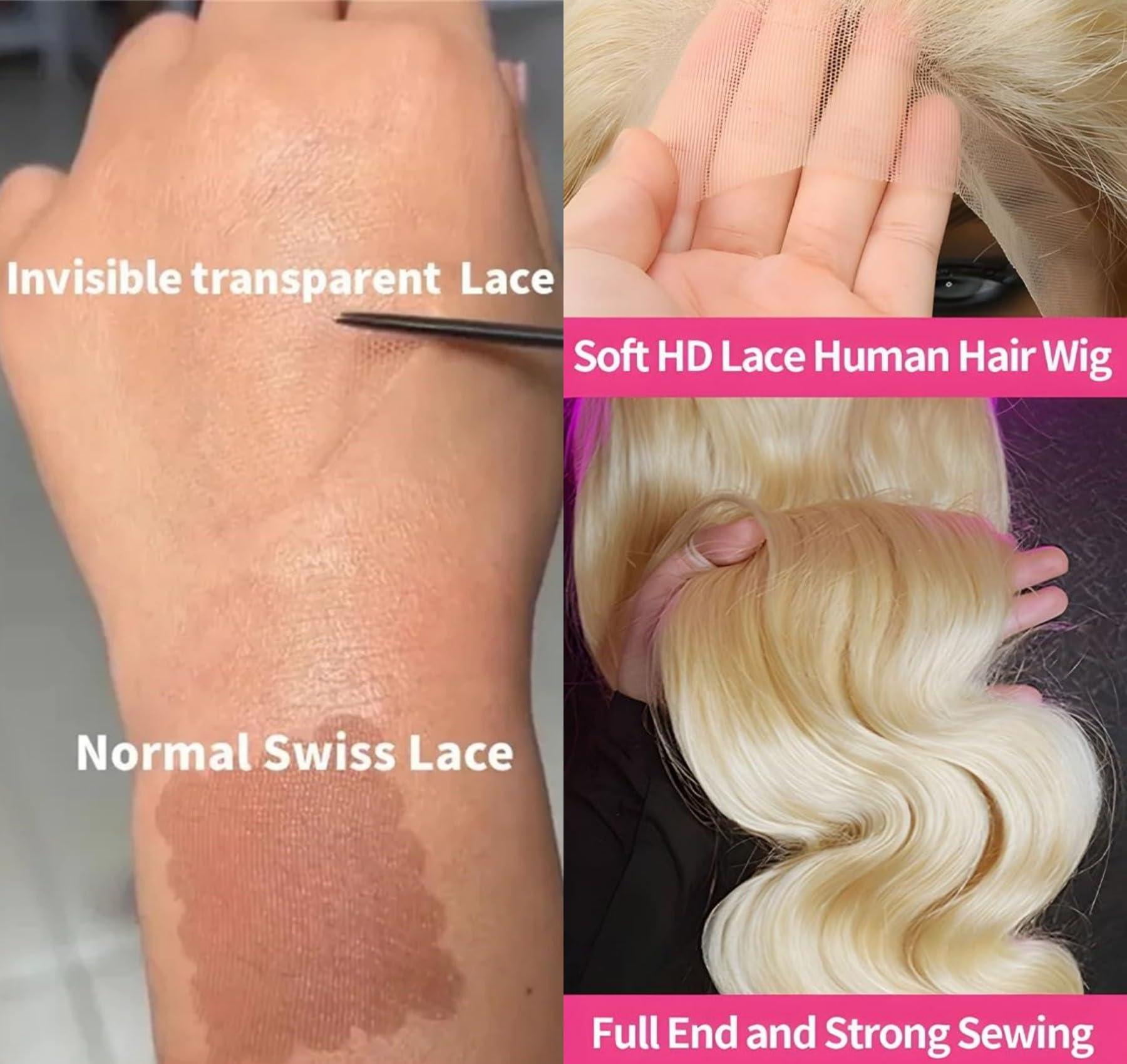 BANGS on TARGET BANGS on TARGET 30 Inch 613 Lace Front Wig Human Hair 210 Density 613 13x6 Blonde Human Hair Wig Body Wave Lace Front Wig Human Hair 613 HD Lace Frontal Wig Pre Plucked with Baby Hair