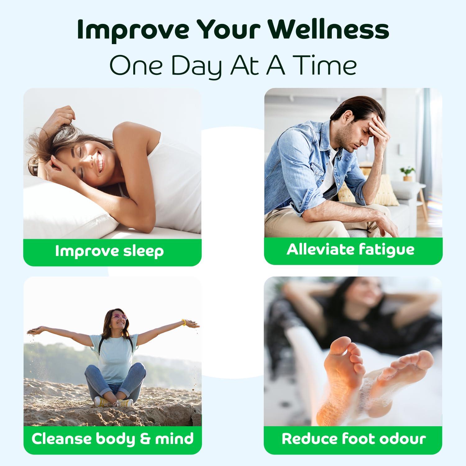 Bandoo Bandoo Original Deep Cleansing Foot Pads | Rana Pads | Premium Natural Bamboo Foot Pads | Japanese Foot Pads | Cleanse, Moisturize & Energize | for Men & Women | 10 Pads